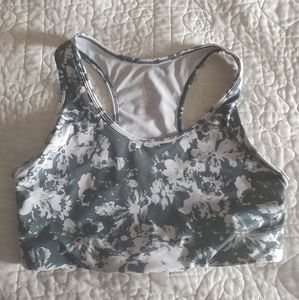 Senita Athletics green botanical perfect pocket bra